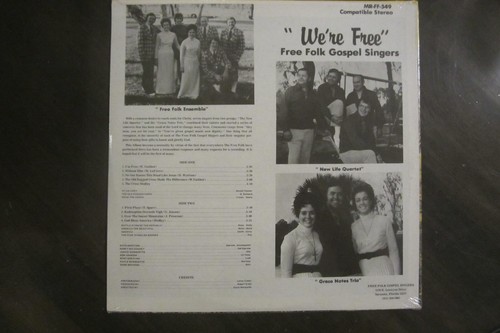 Free Folk Gospel Singers We're Free Mission MR-FF-549 Factory Sealed New - Picture 2 of 2