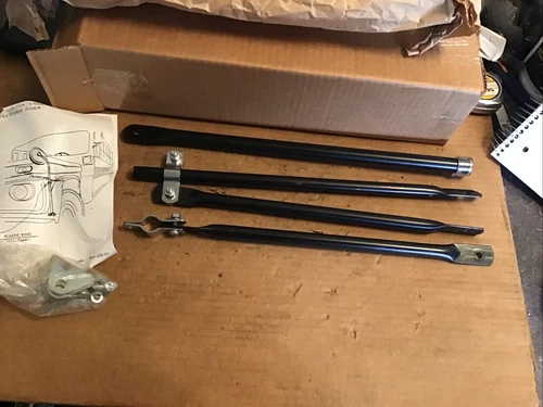 Vintage Bus Fender Mount Mirror Brackets & Hardware New 