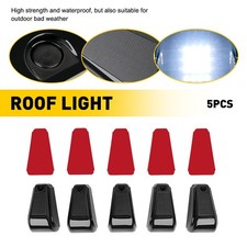 5X For Chevy GMC C/K Series Roof Top Cab Lights Smoked White LED Marker Lamp EOA