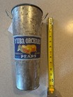 Yuba Orchard Bartlett Pears Used Galvanized Metal Picking Bucket 5"x12" — photo 8