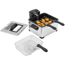 HOMCOM 5L Deep Fryer with Removable Oil Basket and Viewing Window, 2000W