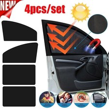 4X Magnetic Car Side Front Rear Window Sun Shade Cover Mesh Shield UV Protection