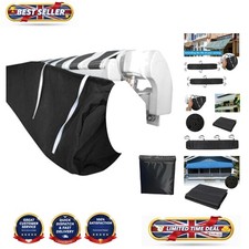 All-Season 5M Retractable Canopy Cover - Stylish Black Dust & Weather Protector