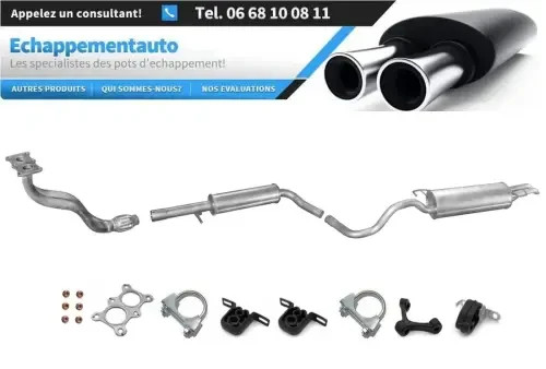 Échappement complet pour Škoda Octavia 1.6 74kW hatchback et Kombi de 1997 à 2007