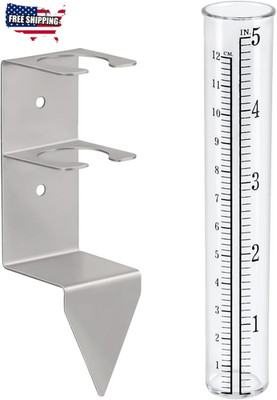 5'' Capacity Rain Gauge Outdoors Best Rated,Rain Gauge Small Freeze Proof  