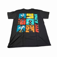 SPACE JAM New Legacy Black Medium T-Shirt Bugs Taz Daffy Marvin Tune Squad NEW