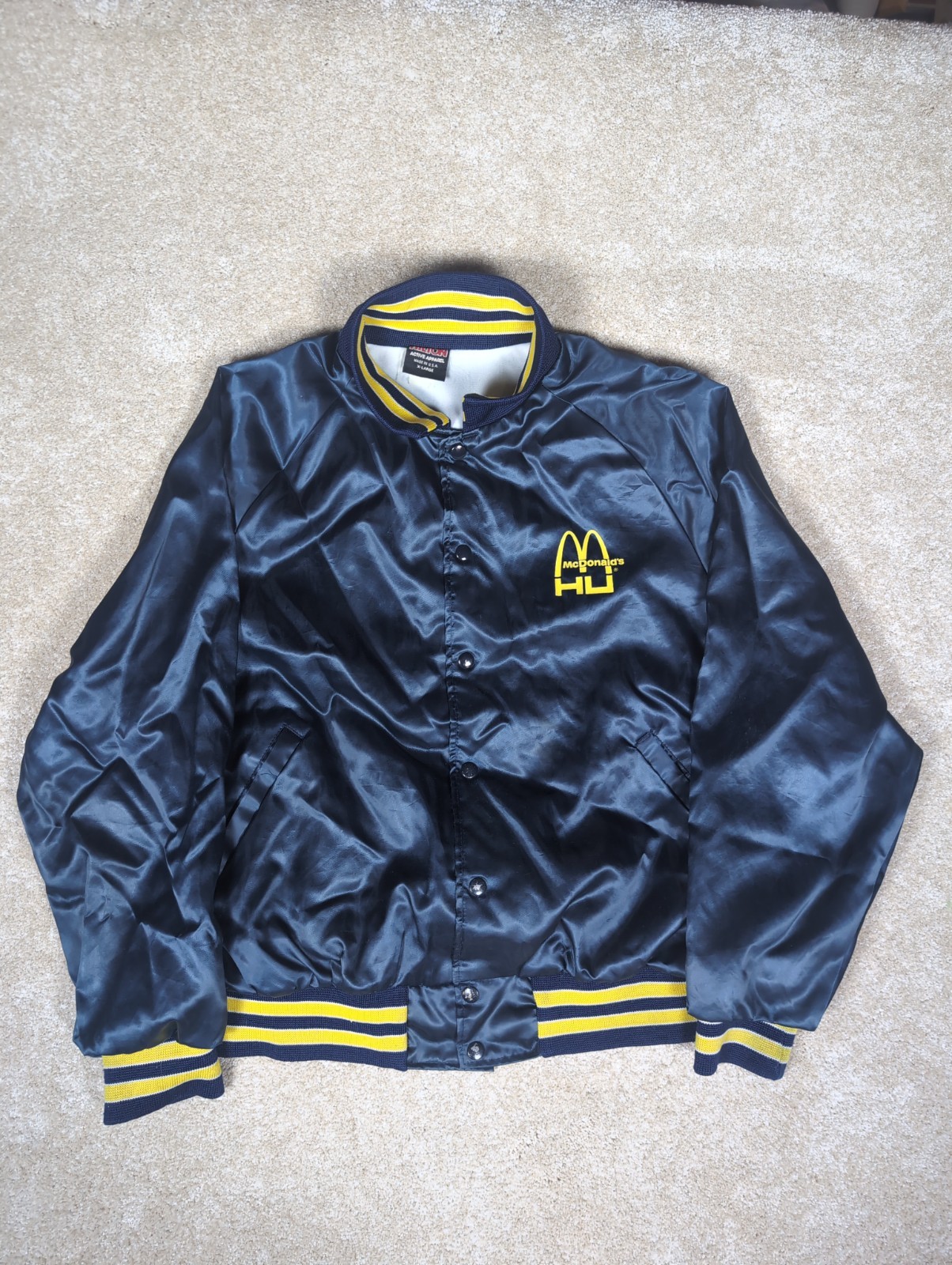 Vintage McDonald's Hamburger University Jacket Mens XL Promo 90s