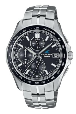Casio Oceanus Watch Manta Bluetooth Sapphire Crystal Men Black OCW-S7000