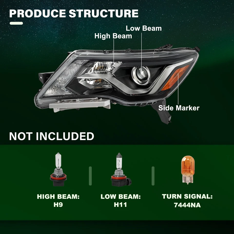 Faros halógenos LED DRL izquierda+derecha para Nissan Pathfinder 2017-2020 Foto 2 de 4