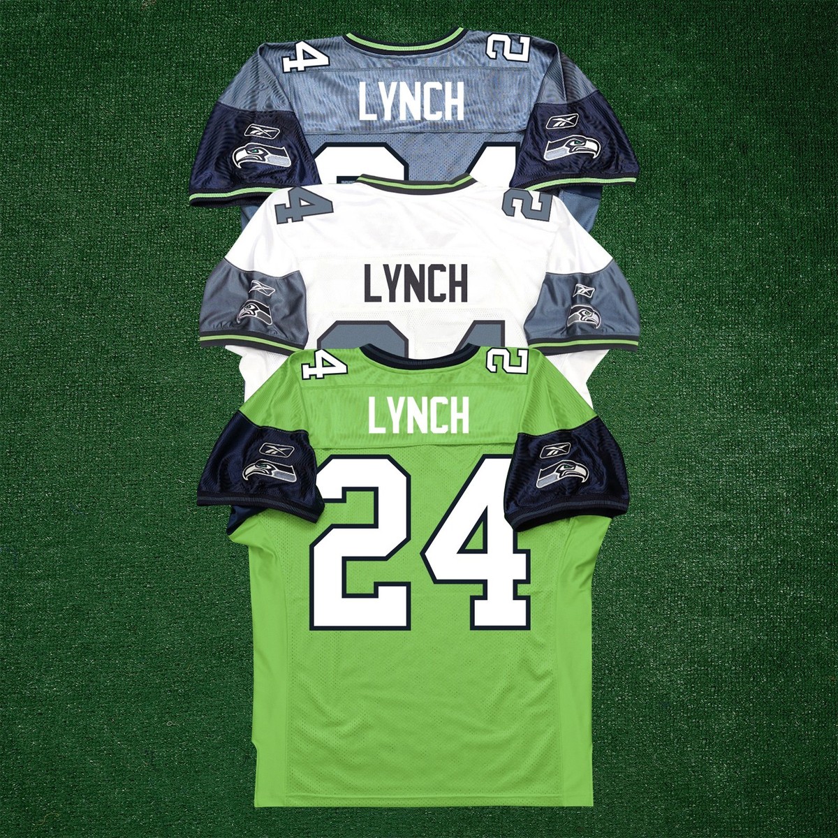 Marshawn Lynch Reebok Seattle Seahawks Authentic On-Field EQT