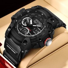 Herren Armbanduhr Quarzuhr mit Kalender Alarm Chronograph Leuchtend …