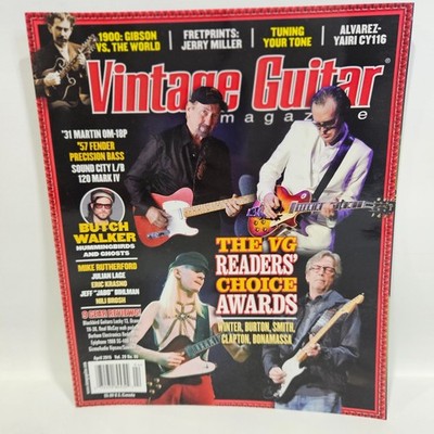 Vintage Guitar Magazine April 2015 Vol 29 No 06 VG Readers Choice Awards Butch W