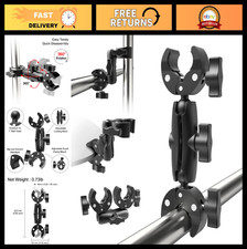 Double Super Clamp Mount for Umbrella, Camera, Light Stand  Monitor Bracket