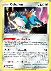 Cobalion 126/195 Silver Tempest Rare