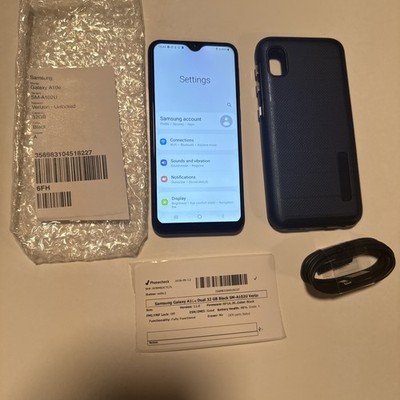 Samsung Galaxy A10e Black 32gb SM-A102U (Verizon / Unlocked)  Mint Condition!