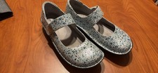 Alegria Women s Mary Jane Flats Blue Leather ...