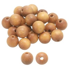 100pcs 6mm Sandalwood Round Polished Wooden Loose Beads for Craft