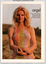 Angel Tompkins Hollywood Feature Print Vintage 1972 Advertisement