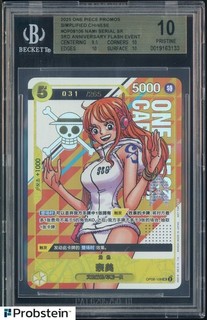 2025 One Piece Promos Simplified Chinese 3rd An. Flash Event Nami Serial BGS 10