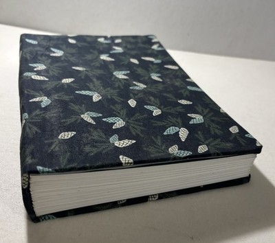 Handmade (fabric) Pinecones Design Blank Watercolor Sketchbook 9in. x  6in