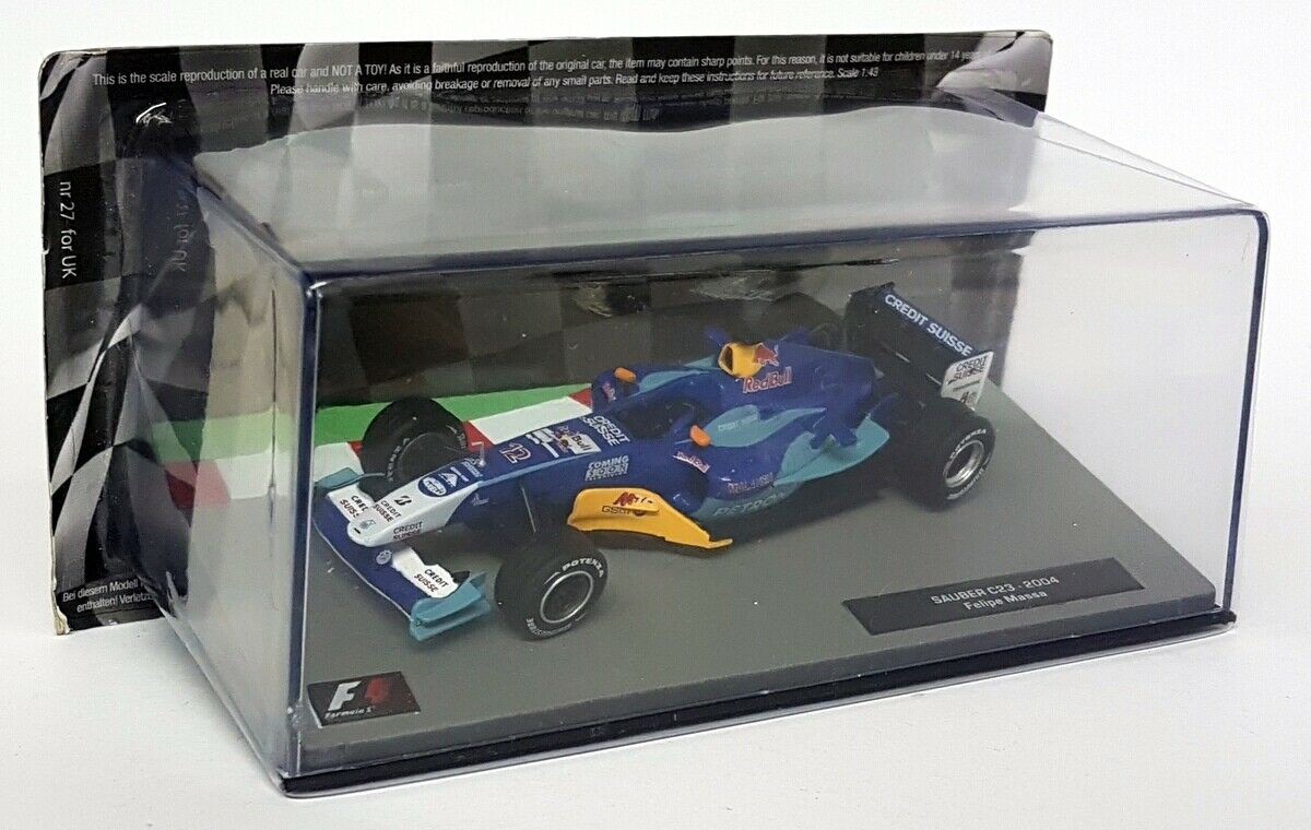 Atlas 1/43 Scale - 27 Sauber C23 2004 Felipe Massa Diecast Model F1 Car