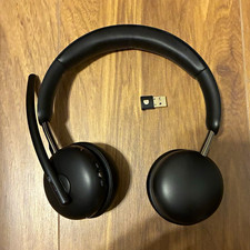 Black Wireless Headband Computer Headset w/ B...