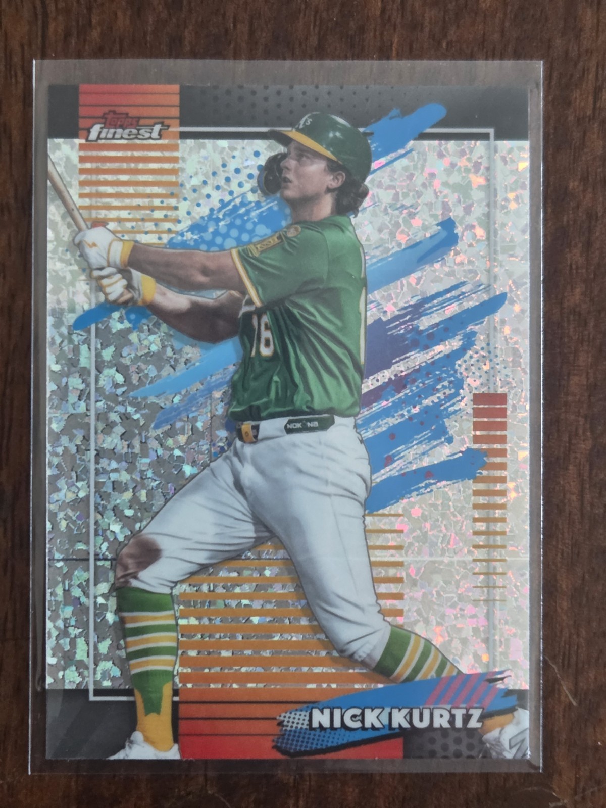 2026 Topps Finest - Uncommon Nick Kurtz #176 Mini-Diamond Refractor