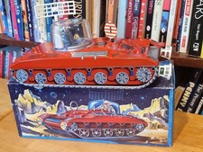 VERY NICE VINTAGE BATTERY OPERATED Char de L' Espace  SPACE TANK  IN BOX