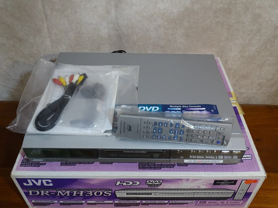JVC DR-MH30S DVD-PLAYER  / Hard Disc Drive Recorder NEU NEW BOXED NOS RARE - Image 3 of 4