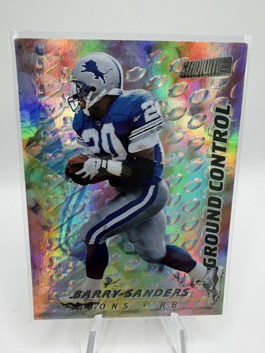 Barry Sanders #GC1 1997 Stadium Club Ground Control card