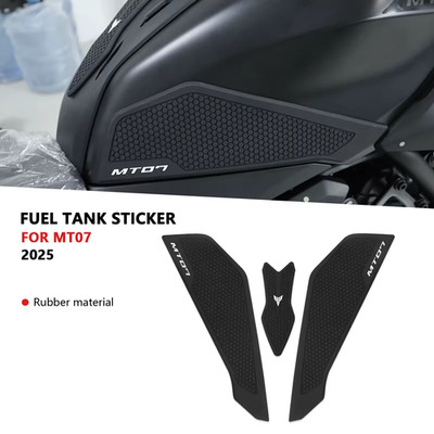Yamaha MT07 2025 Side Fuel Tank Pad Protector Knee Grip Sticker Traction Pads