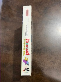 The Simpsons BART vs the World Nintendo NES Complete CIB!