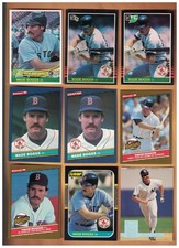 Wade Boggs 1984-87 Donruss BASEBALL CARDS Boston Red Sox Diamond Kings & MORE
