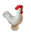 HON "Pay Attention, I Say!"- Vintage Westmoreland Rooster Hen on nest 9”