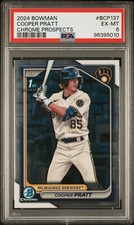 2024 BOWMAN CHROME PROSPECTS #BCP137 COOPER PRATT PSA 6