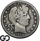 1913-D Barber Half Dollar