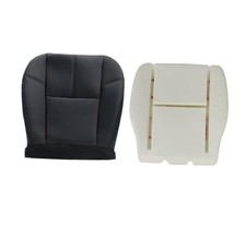 Black Driver Side Bottom  Foam Cushion Replacement Seat Cover Compatible