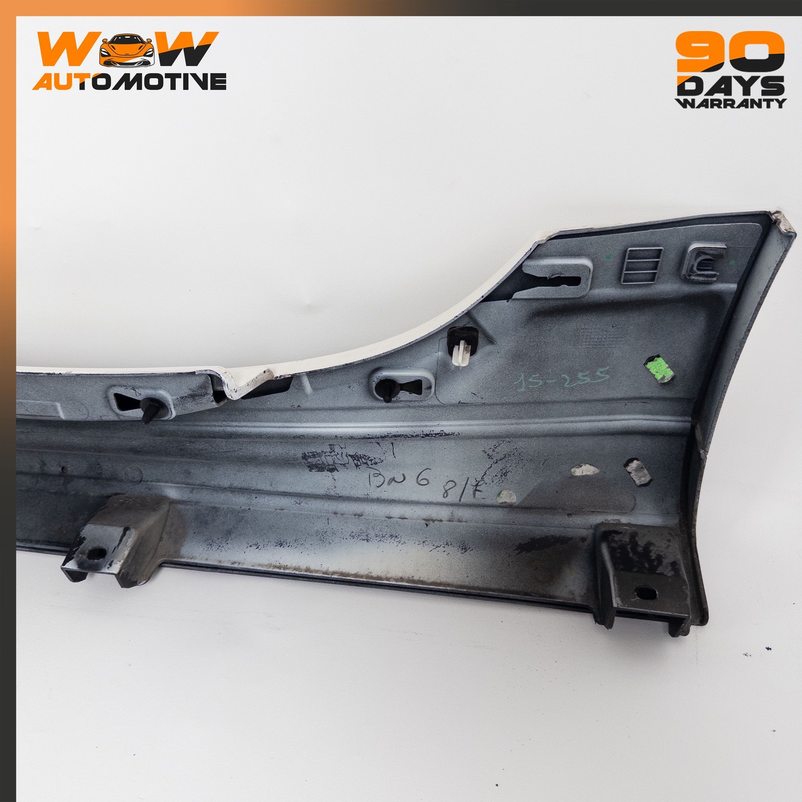 13-19 MASERATI QUATTROPORTE GTS RIGHT SKIRT ROCKER PANEL MOLDING WHITE OEM