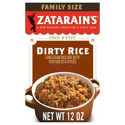  * Zatarain's Rice Mix   Dirty Rice, Family Size 12 oz.* 