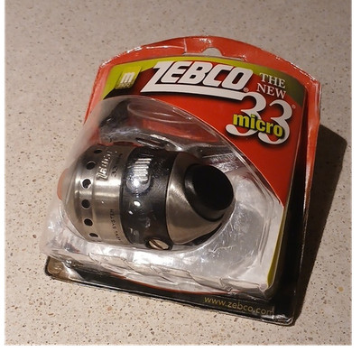 Zebco 33 Micro Spincast Reel Pre-Spooled 4 lb Line 4.3:1 Stainless Steel