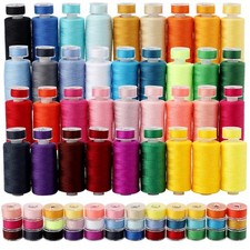 72Pcs Bobbins Sewing Threads Kit 36 Colors 500 Yards Sewing Polyester Thread ...