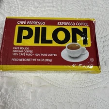 Cafe Pilon Espresso Coffee Dark Roast 10 oz Brick