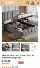 Ottoman Storage Bed Small Double Still Boxed Never Opened Excellent Condition
