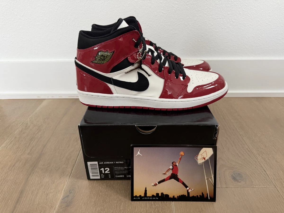 シューズ(男性用) NIKE AIR JORDAN 1 RETRO PATENT CHICAGO Jordan 1 Retro Patent 2003 Chicago Bulls for Sale | Authenticity