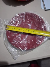 GG COLLECTION Rare Red Acanthus Pattern Salad Plates