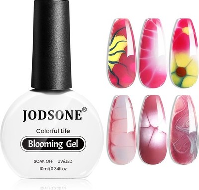 JODSONE Blooming Gel Nagellack zum Verteilen, Transparenter Marmor-Nagel