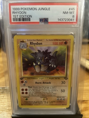 Rhydon (1st Edition) graded PSA 8 for sale on eBay