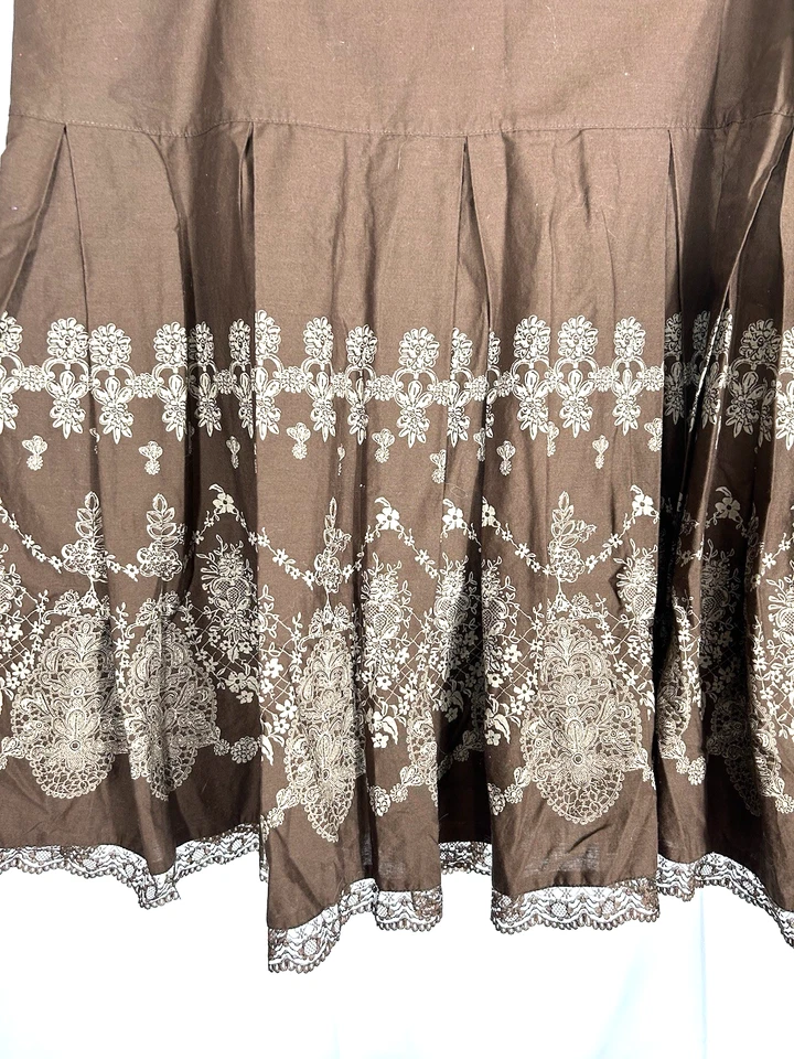 Falda de Algodón Apt9 Vintage Talla 20W Boho Y2K Bosque Hada Grunge Coqueta Casa de Campo Foto 2 de 4