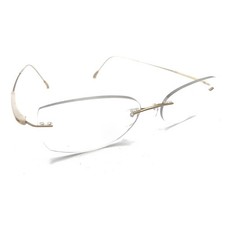 Silhouette 7719 20 6053 Titanium Gold Rimless Eyeglasses Frames 17 135 Austria