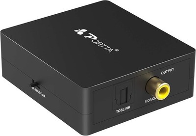 Audio Converter TOSLINK zu Coax Digital Bidirektional 2-Way SPDIF Adapter für